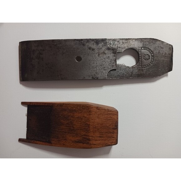 Moulson Brothers Antique Wood Plane Blade 1800s Greenfield Tool Co Coffin - Picture 9 of 13